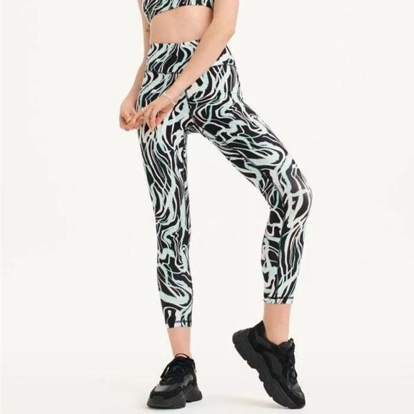 DKNY Women Marble Swirl Print High Waist Legging - Picture 4 of 12